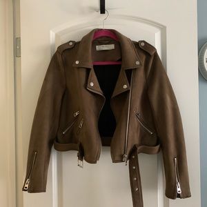 Zara faux suede jacket